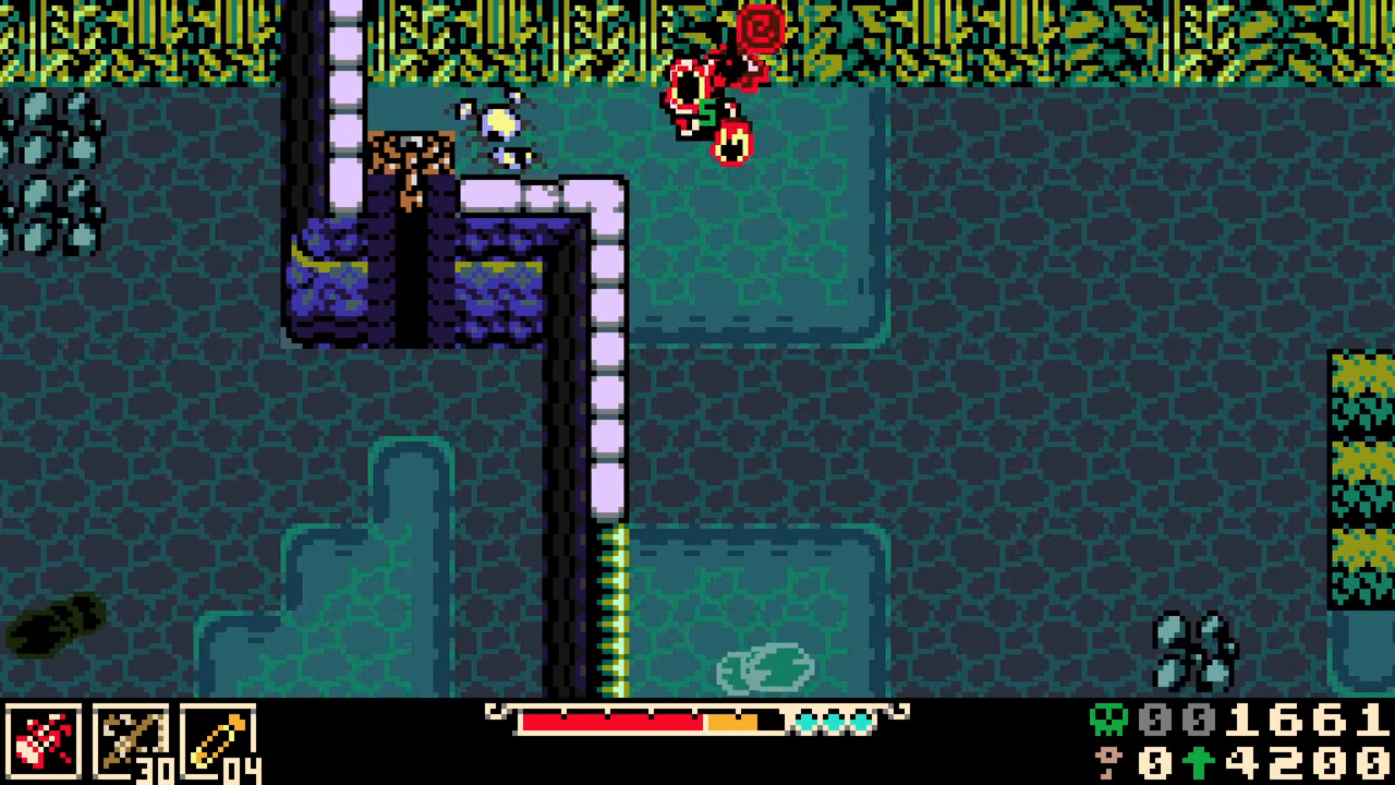 Rope shortcut unlocked after crossing the Black Waters fishing hole