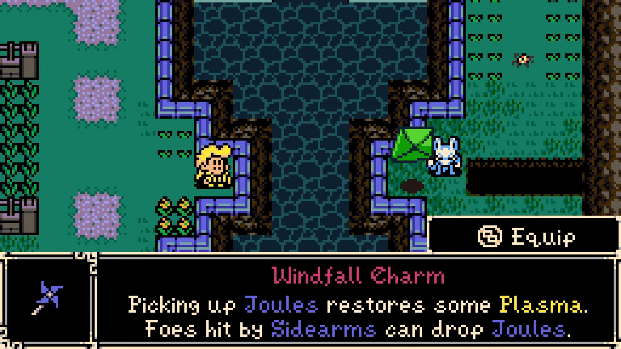 Windfall Charm secret trinket dropping from the green kite in Mina the Hollower