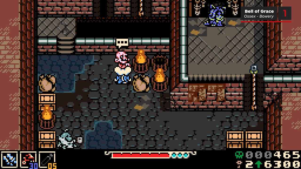 Bell of Grace reward screenshot showing an early safety Trinket in Mina the Hollower