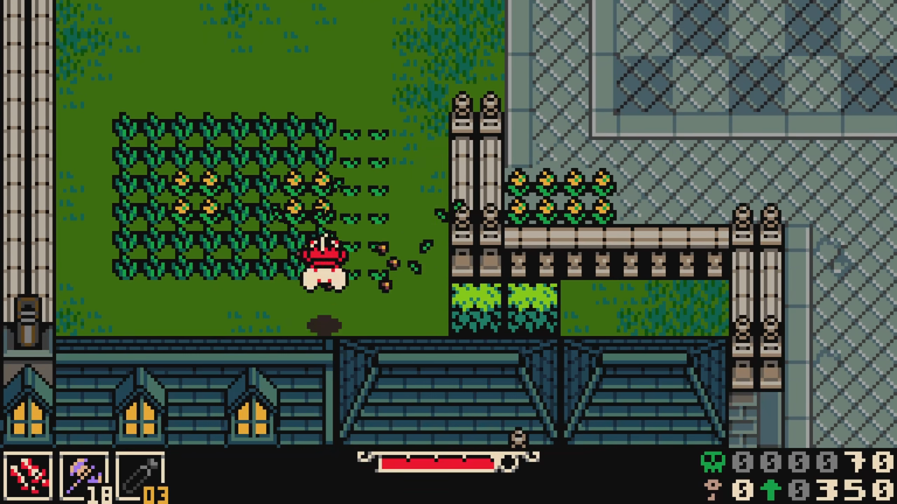 Mina the Hollower Switch gameplay showing top-down exploration and combat