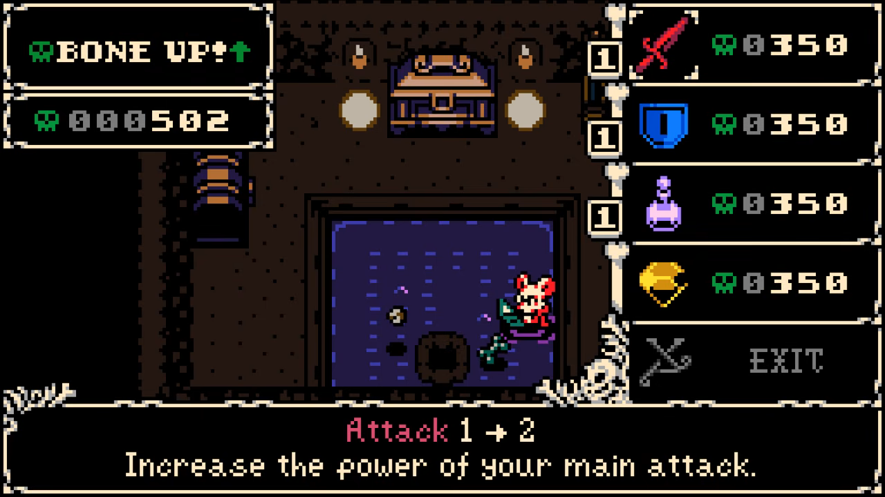 Mina the Hollower Bone Stone machine and upgrade menu from Vinny Part 1