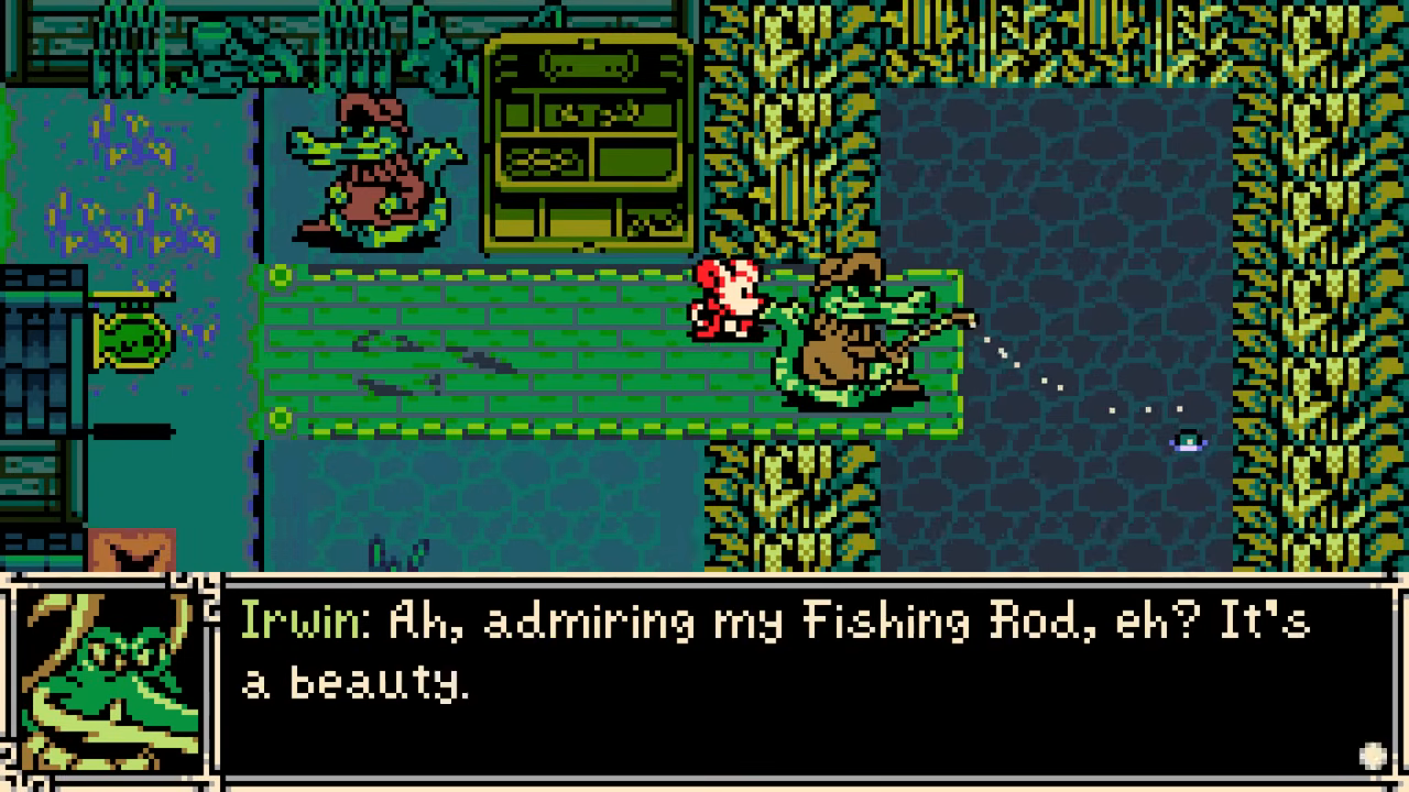 Mina the Hollower fishing rod encounter in the Bayou