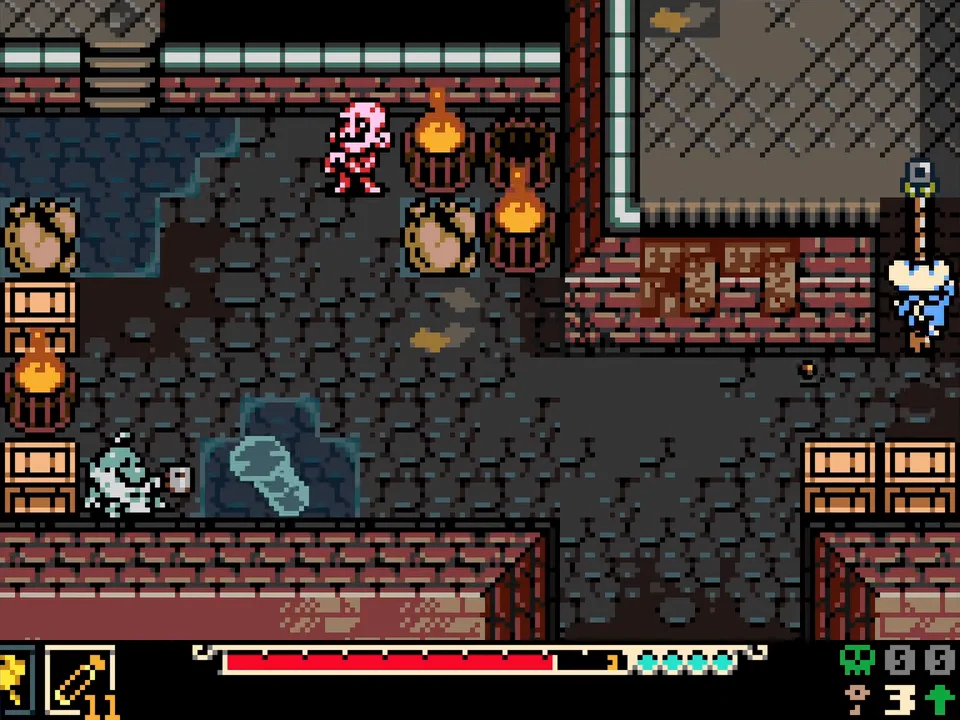 Floor tiles beside Panino's stall in Ossex Station Underpass, where delivered trinkets can appear